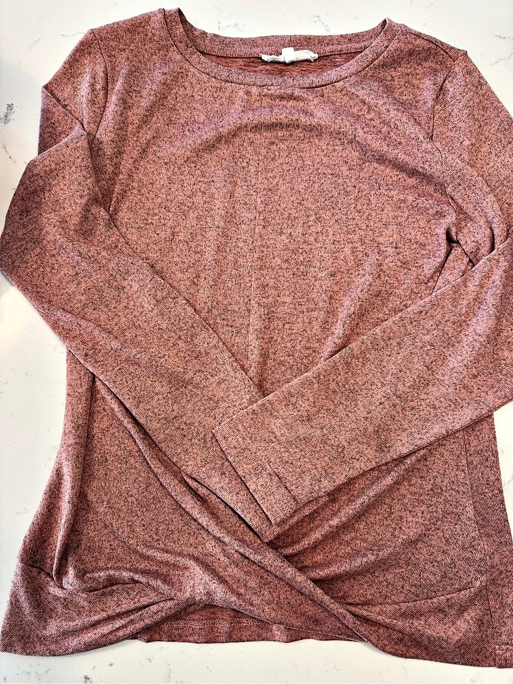 Workshop Republic Long Sleeve Knit Top in Pink Size Small Like New